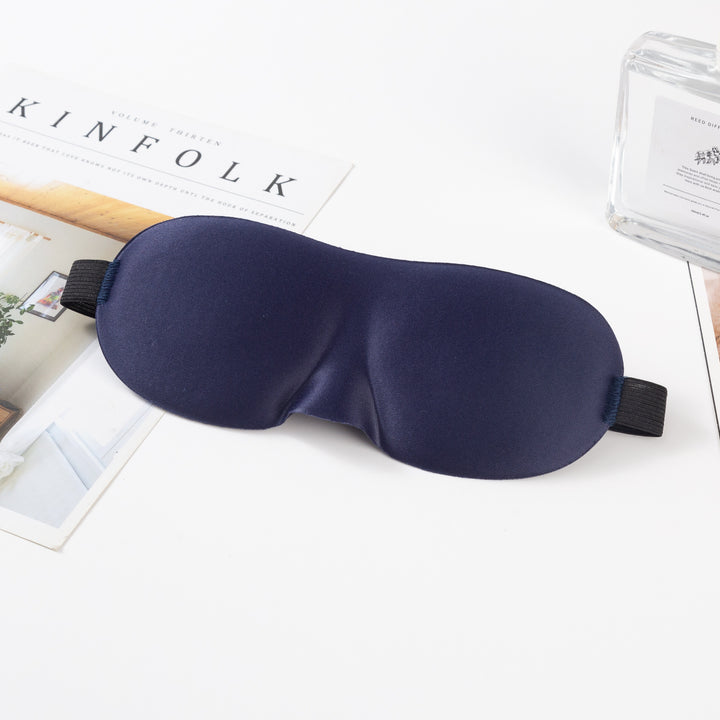 Unisex nan anatomically shaped sleep mask with formed eye sockets, lightweight foam core, and elastic comfort band Bowlift