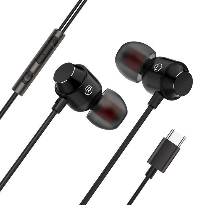 Men's High-Fidelity Noise-Canceling In-Ear Earphones with USB-C Connector Bowlift