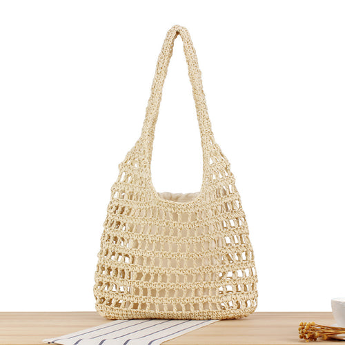 Handcrafted net shoulder bag with sturdy carrying handle Bowlift