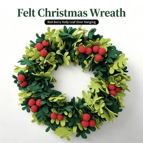 Festive Felt Christmas Wreath