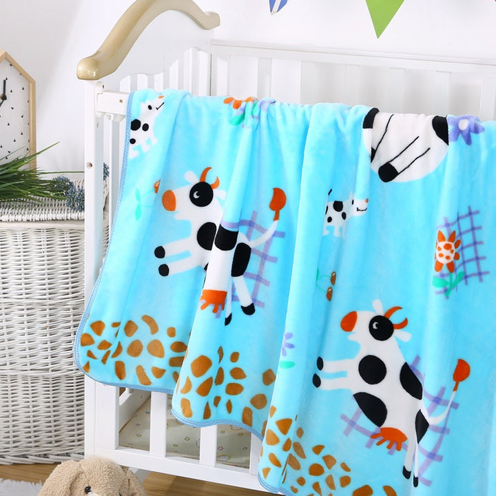 Children's Cartoon Character Fleece Blanket Bowlift