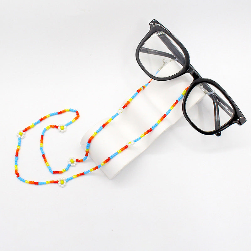 Floral Beaded Eyewear Chain Bowlift