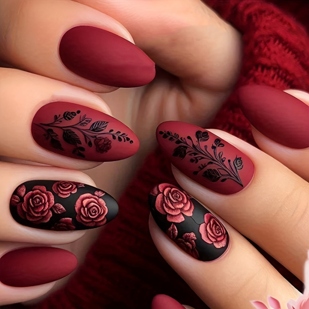 Detailed Floral Nail Art Bowlift