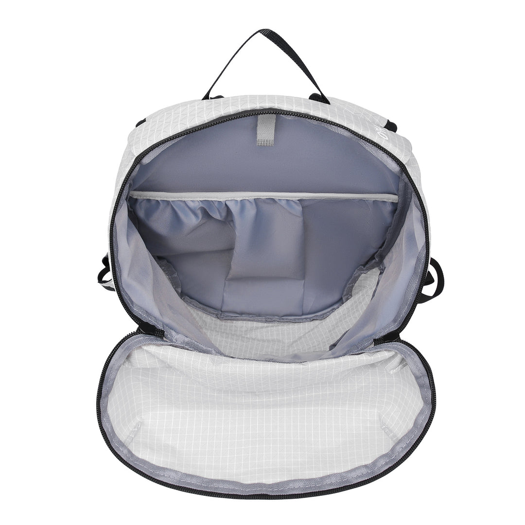 Outdoor backpack with versatile compartment system and comfort carrying system Bowlift