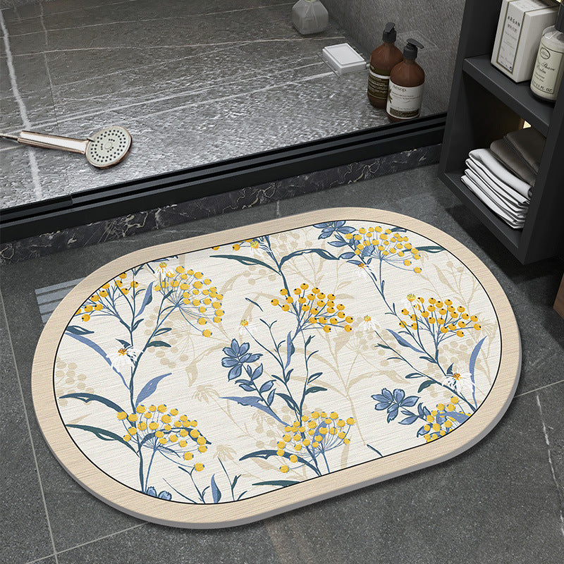 Floral Pattern Bathmat Bowlift