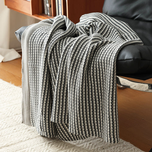 Textured Knit Throw Blanket