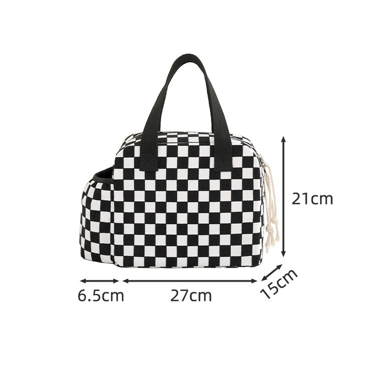 Insulated Heart Print Lunch Tote Bowlift