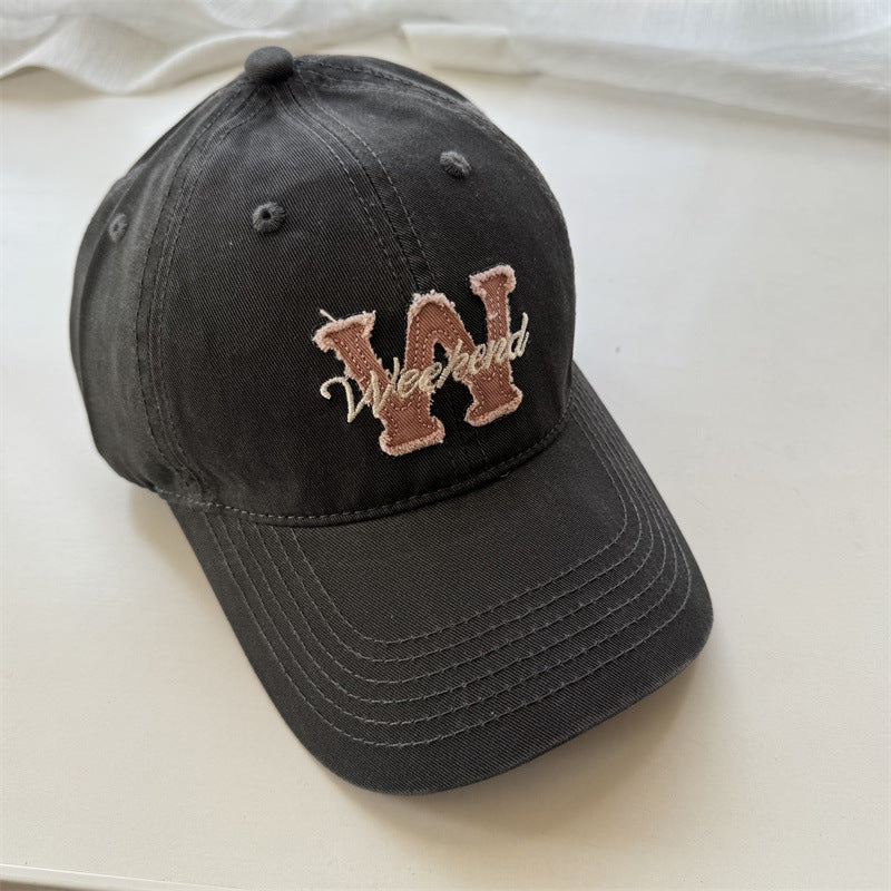 Women's Casual Embroidered Cotton Cap Bowlift