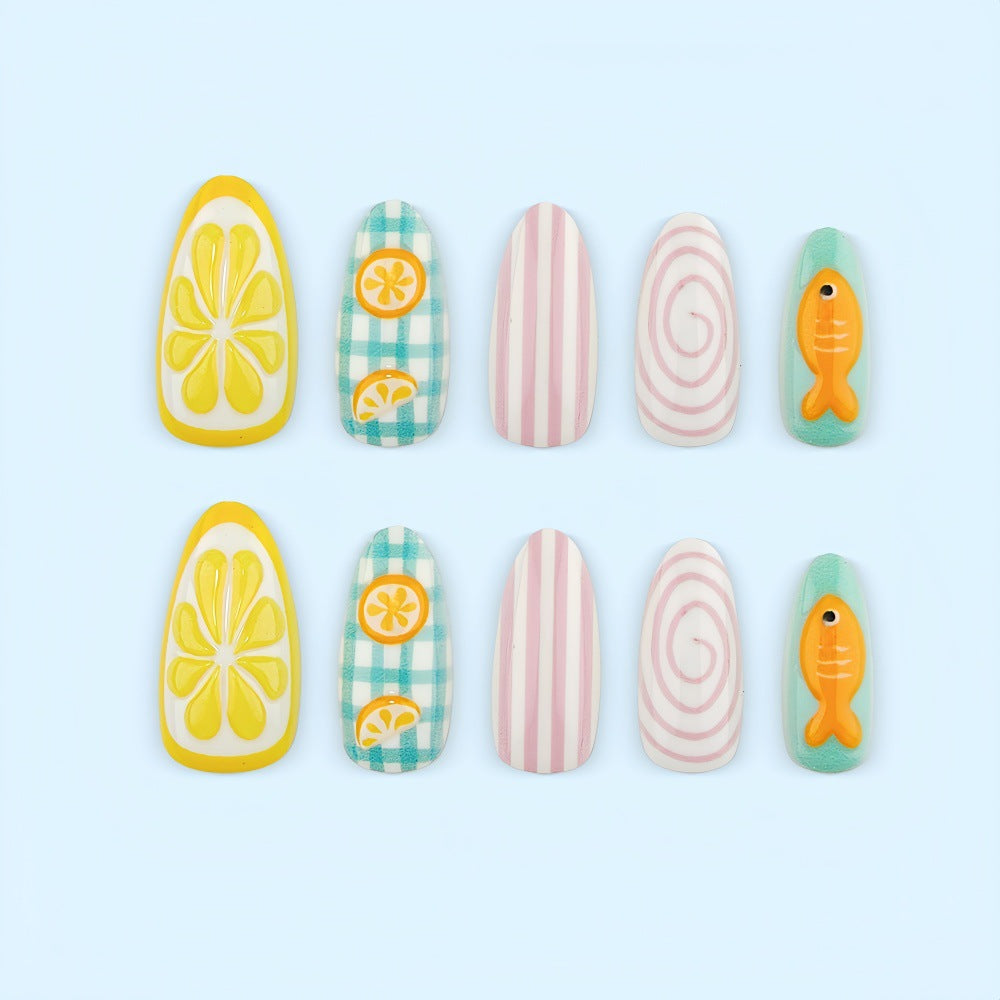Fruit-designed artificial nails Bowlift