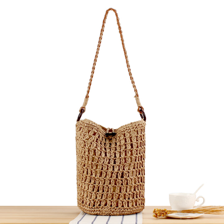 Handmade Crocheted Shoulder Bag In Modern Design Bowlift
