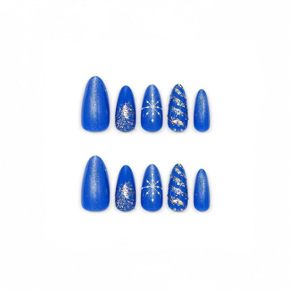 Artificial Nails Set with striking glitter and pattern designs Bowlift