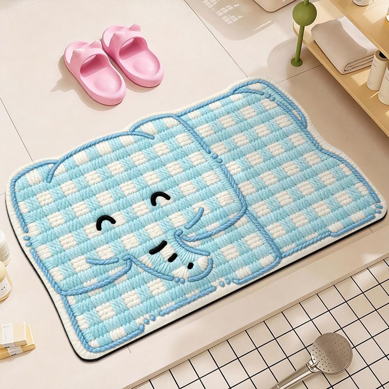 Cute Plush Bear Bath Mat Bowlift