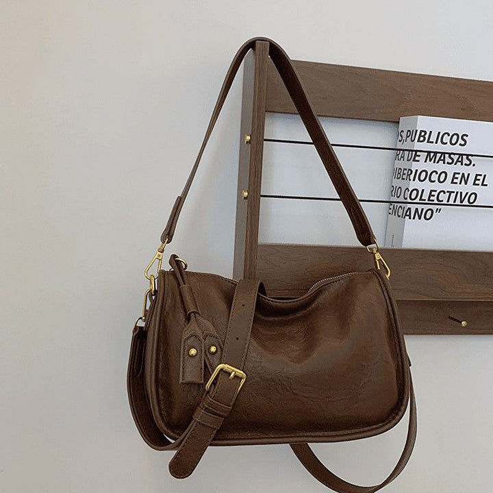 Elegant Leather Handbag Bowlift