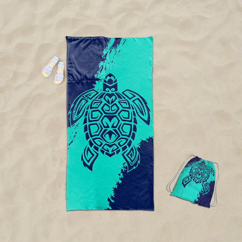 Beach towel with exclusive sea turtle motif Bowlift