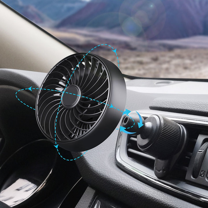 Unisex Dual-Head Adjustable Dashboard Fan Bowlift