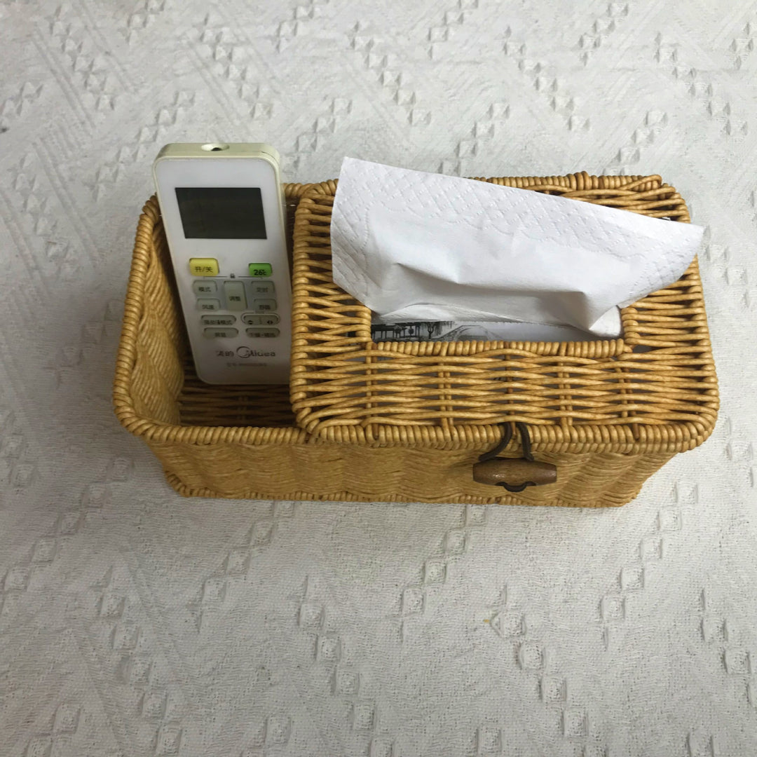 Ladies Organizer Basket with Tissue Box Bowlift