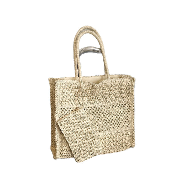 Handbag Made of Natural Weave Bowlift