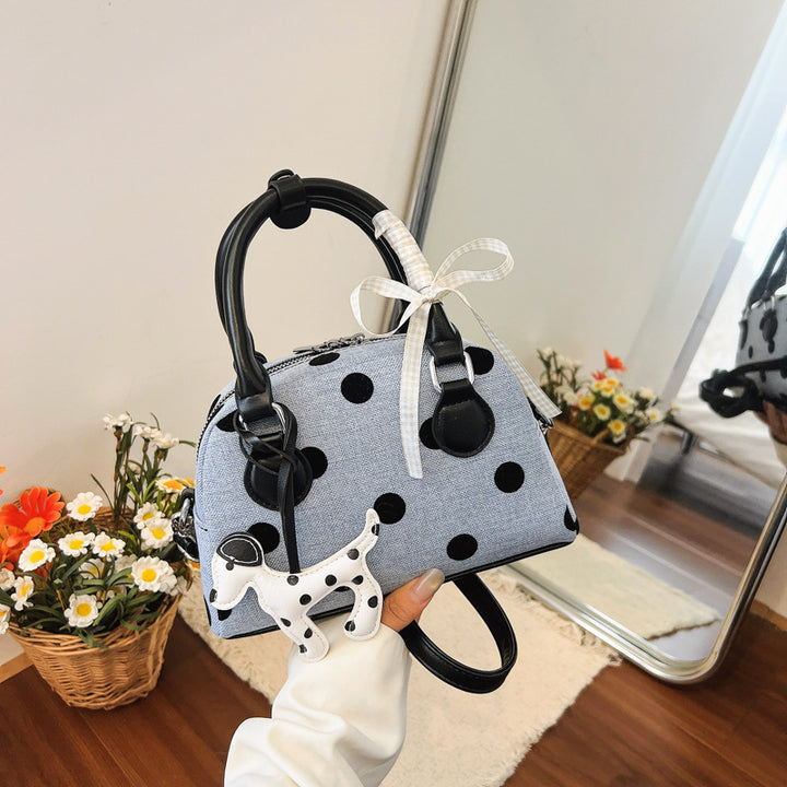 Whimsical Polka Dot Mini Handbag Bowlift