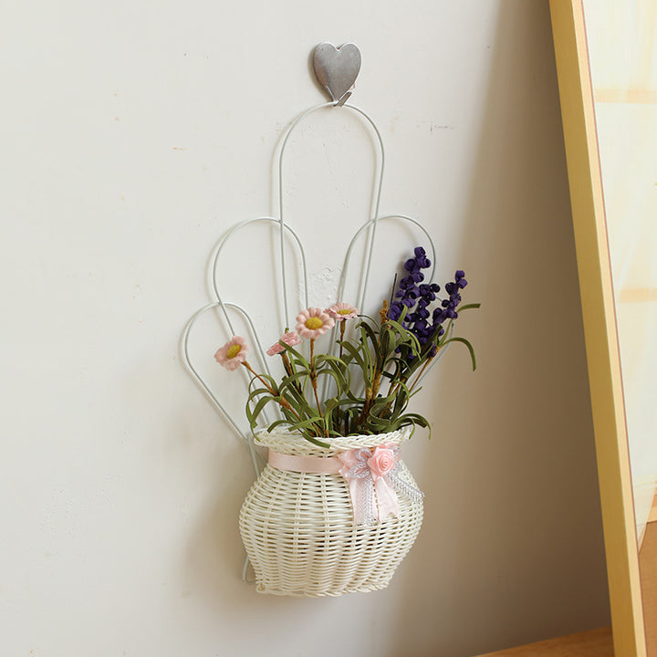 Decorative Woven Flower Basket Bowlift
