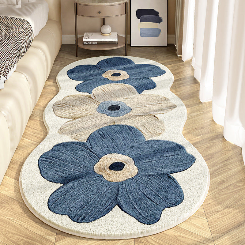Flower Patterned Area Rug Bowlift