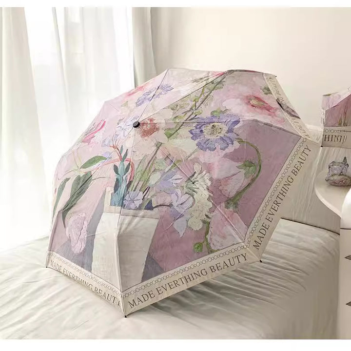 Women Folding Umbrella Bowlift