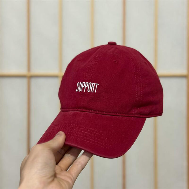 Men's Supportive Embroidered Cotton Baseball Cap Bowlift
