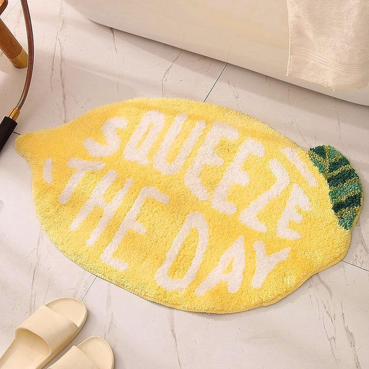 Lemon Slice Shape Bath Mat Bowlift