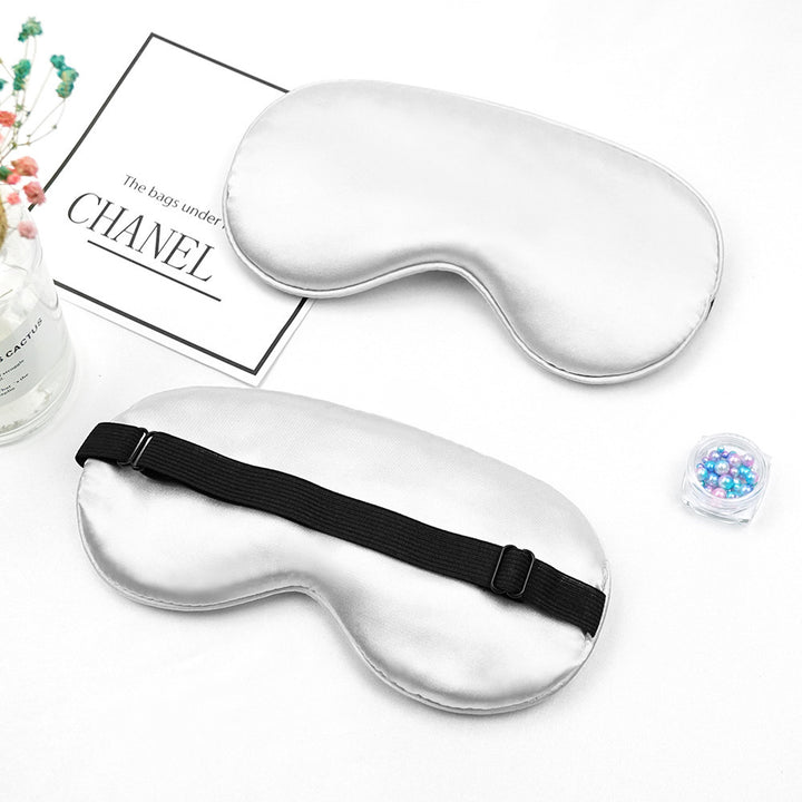Unisex nan luxurious silk sleep mask with contoured eye cavity and adjustable elastic band Bowlift