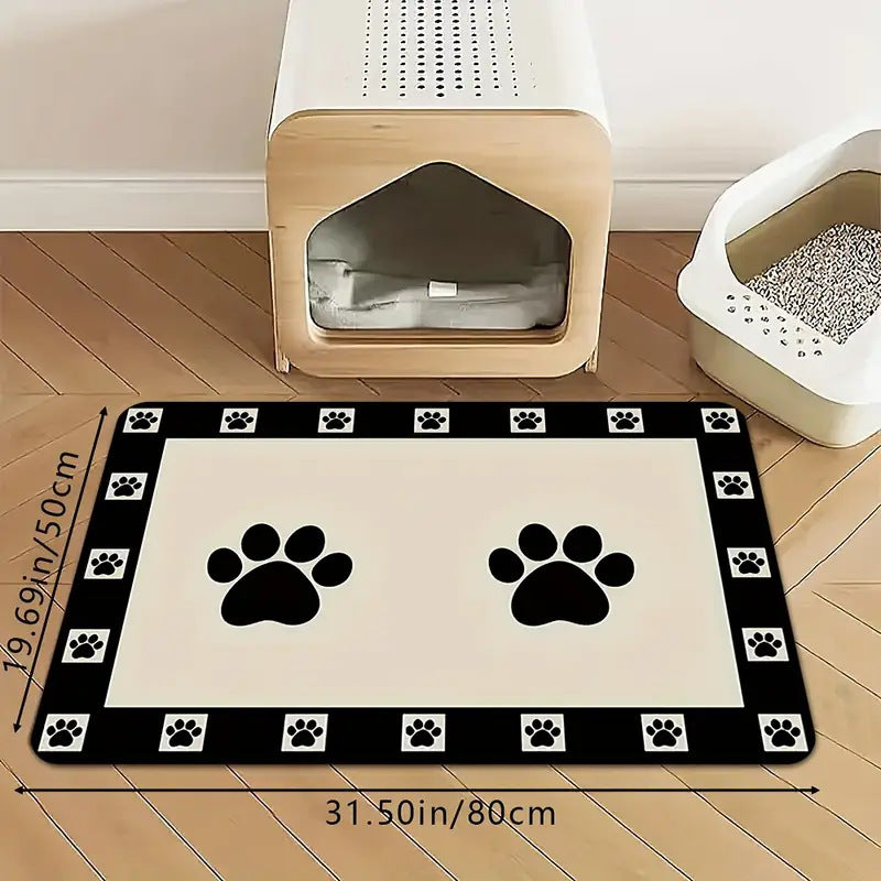 Extra large waterproof silicone pet feeding mat with non-slip backing Bowlift