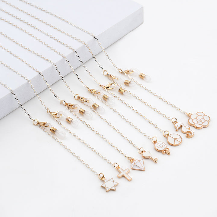 Elegant Geometric Glasses Chain Bowlift