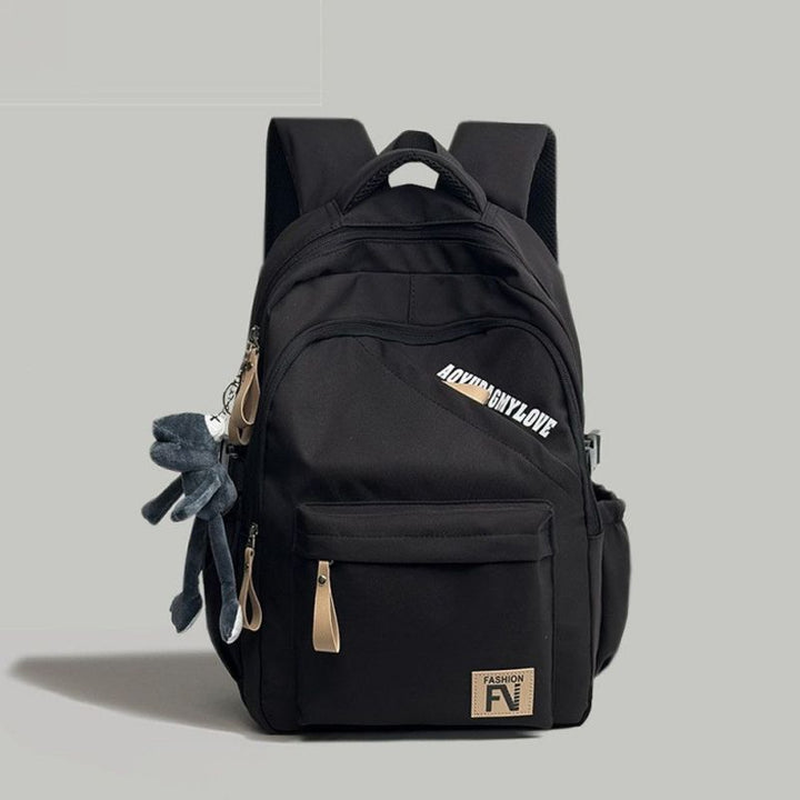 Versatile Urban Backpack with Cute Keychain Bowlift