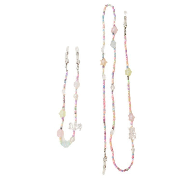 Decorative Beaded Eyewear Chain Bowlift
