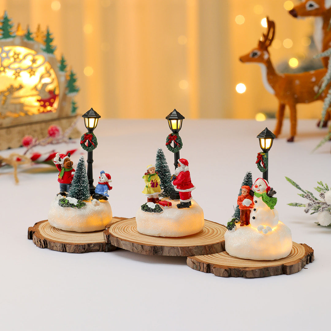 LED Light-Up Snowman Figurine Bowlift