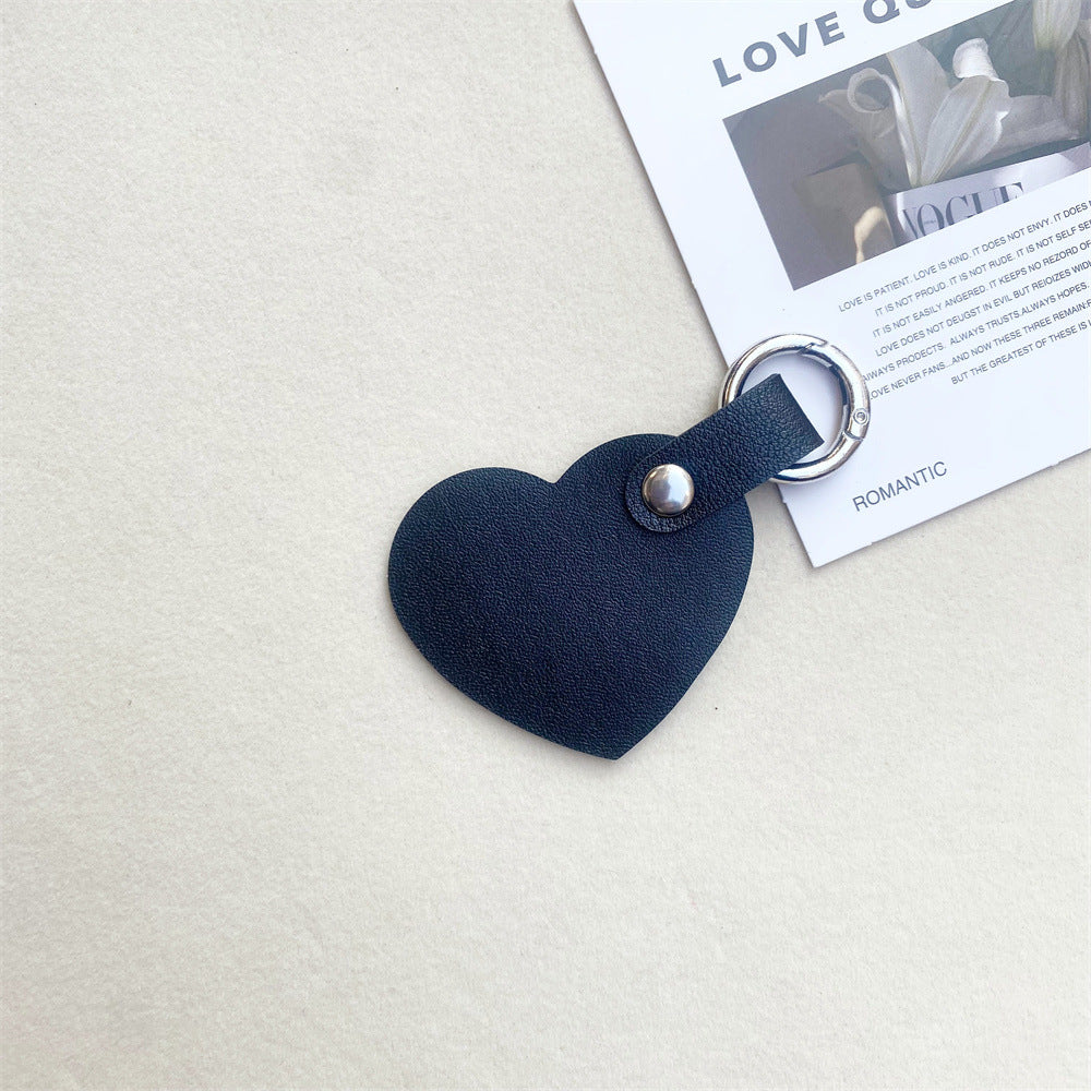 Leather Heart-Shaped Keychain Bowlift