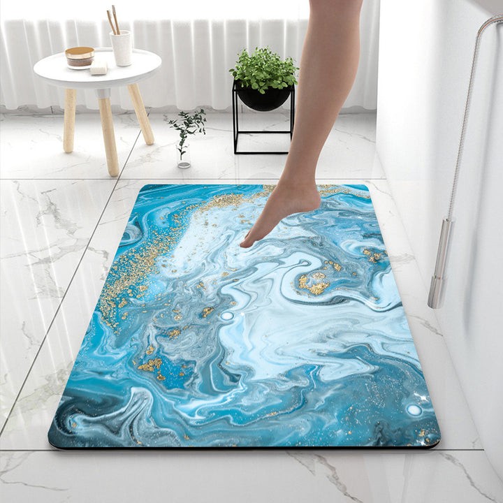 Soft Touch Marble Bath Mat Bowlift