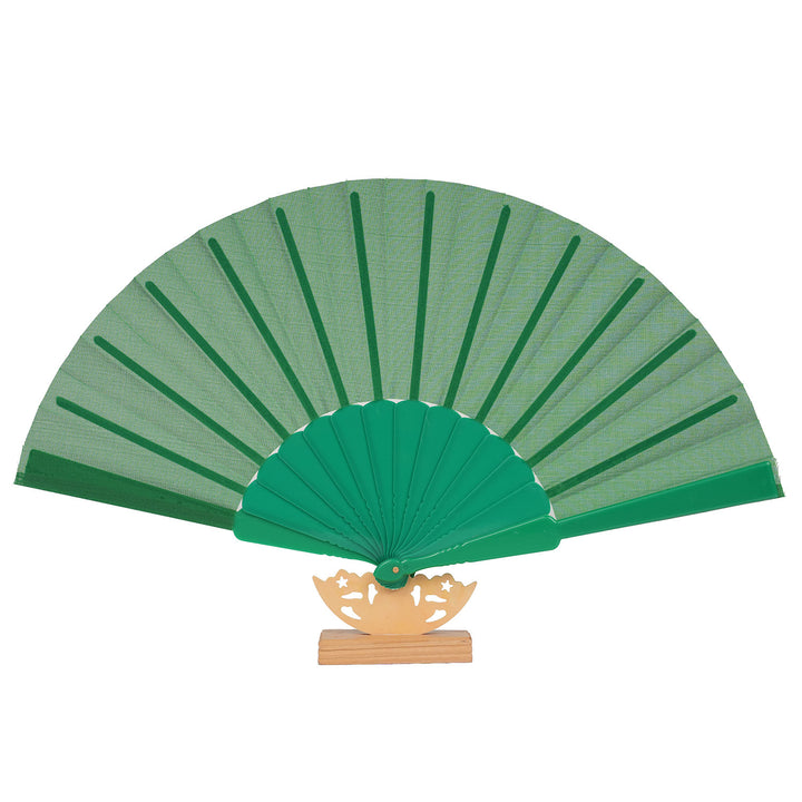 Women's artistic hand fan with filigree wooden handle Bowlift