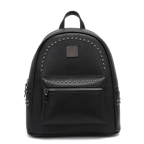 Studded Leather Backpack Bowlift