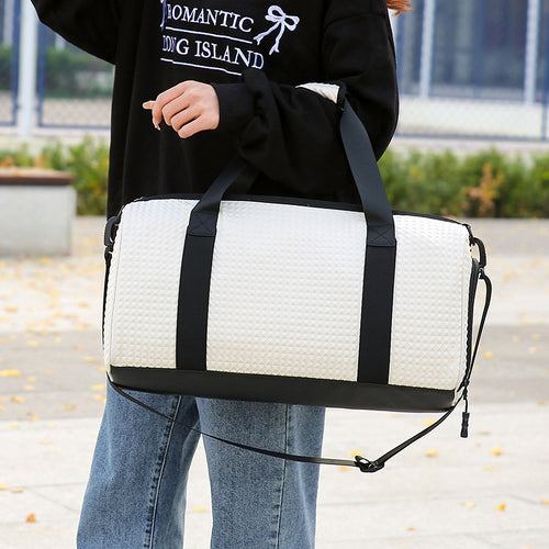 Textured Utility Duffel Bag Bowlift