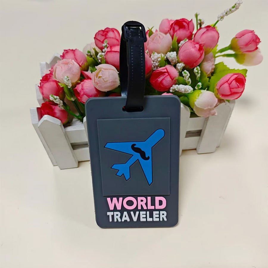 Unisex creative luggage tag in airplane design Bowlift