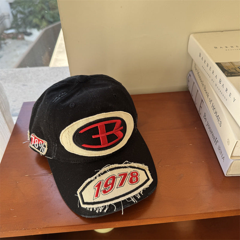 Men's Distressed Vintage Graphic Baseball Cap Bowlift