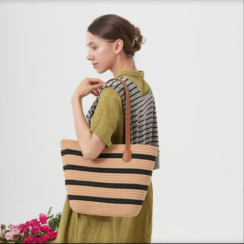 Spacious Macrame Tote Bag Bowlift
