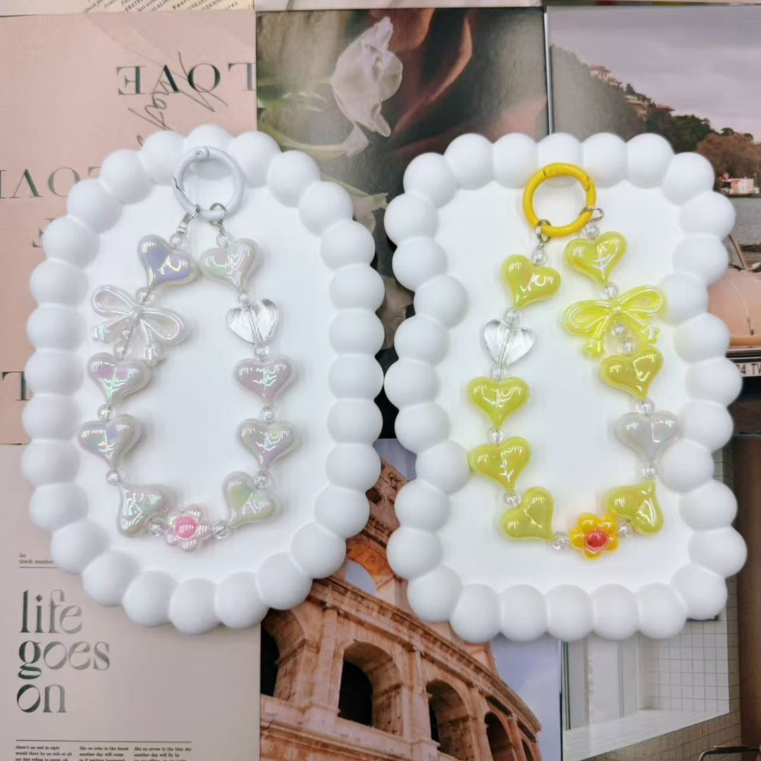 Decorative Heart-Shaped Keychain Bowlift
