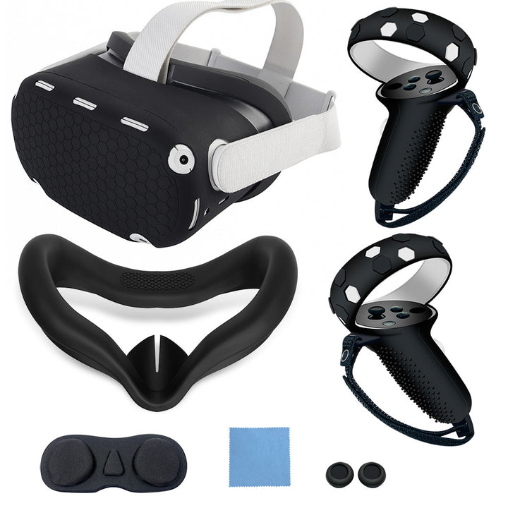 VR-Accessory-Set with Ergonomic Mount and Protection for Controller Bowlift
