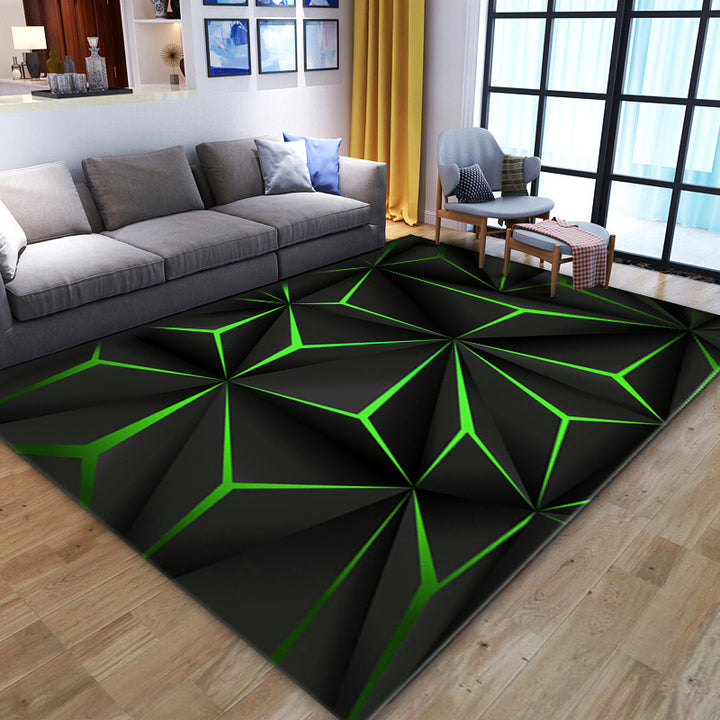 Geometric Patterned Area Rug Bowlift