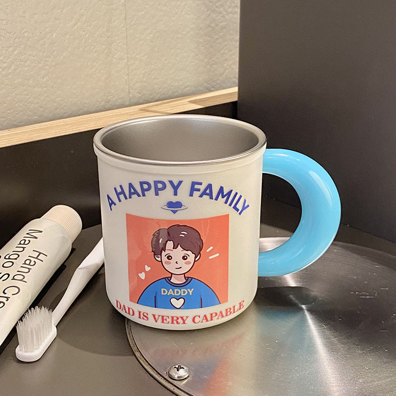 Ceramic mug with playful family motif Bowlift