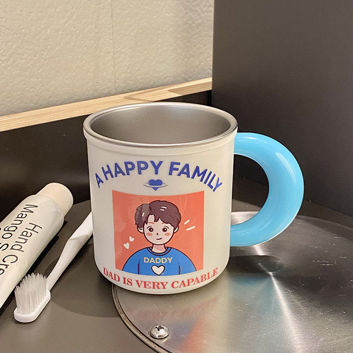Ceramic mug with playful family motif Bowlift
