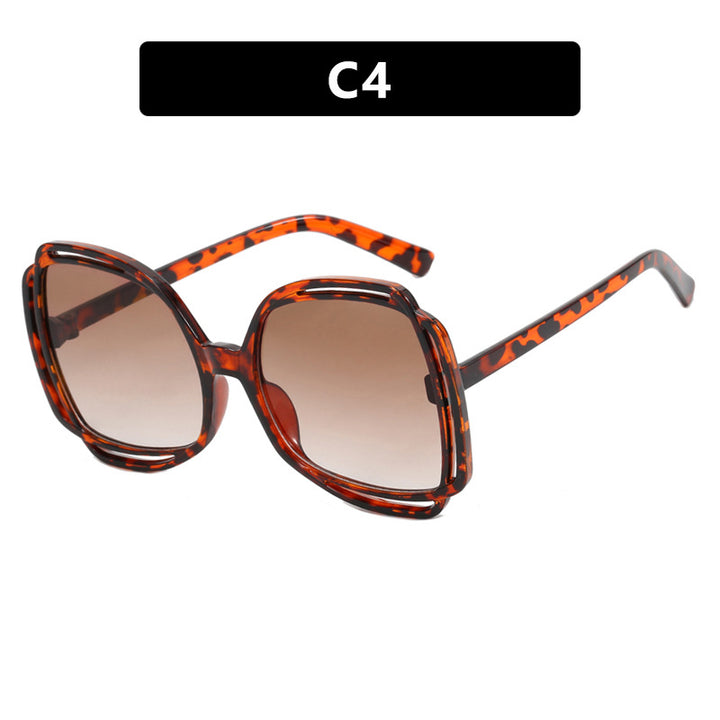 Women's oversized sunglasses in stylish retro design Bowlift