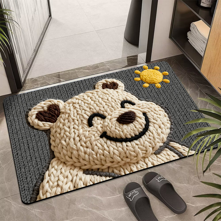 Cute Bear Shaped Welcome Mat