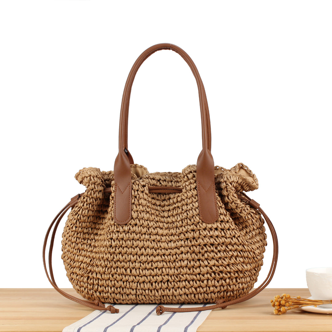 Creative Handbag Made of Woven Material Bowlift