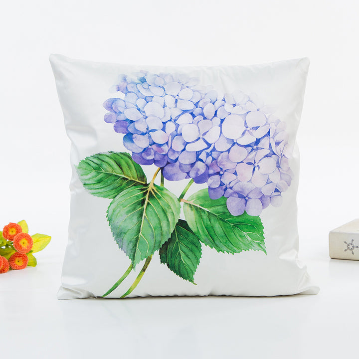 Floral Print Throw Pillow